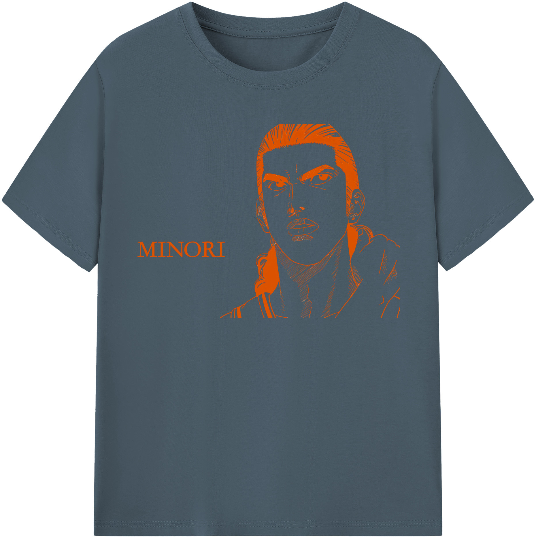 SLAM DUNK／スラムダンク 綿100％半袖Tシャツ（フロントプリント）